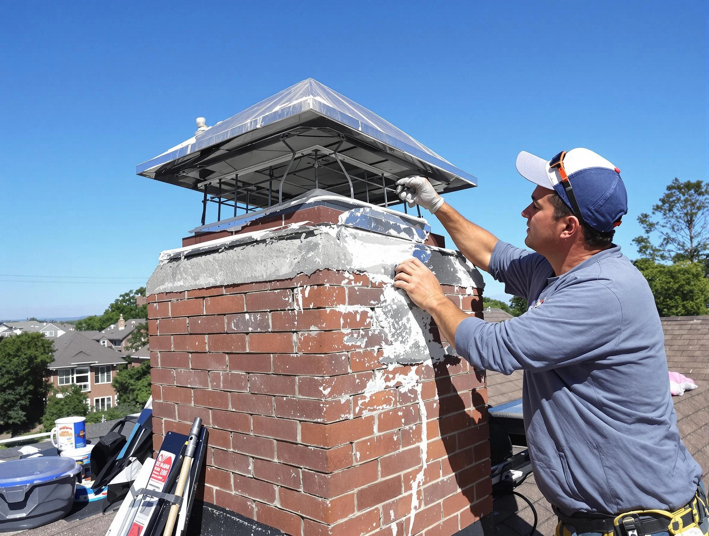 Chimney Crown Services service in Andover, MA